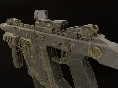 KRISS Vector Low-poly 3D model 2