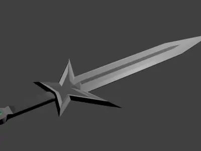 Epic Sword of Zekarbians Free low-poly 3D model