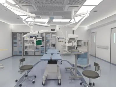 Surgery Room - Complete 3D model