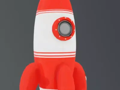 Red Rocket 3D model