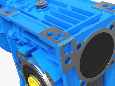  Industrial Worm Gearbox NMRV 040 Blue 