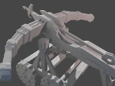 Ballista wheeled vehicle 3D print model