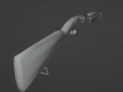 M1912 Winchester Low-poly 3D model