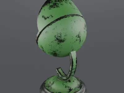 Vintage table clock 3D model