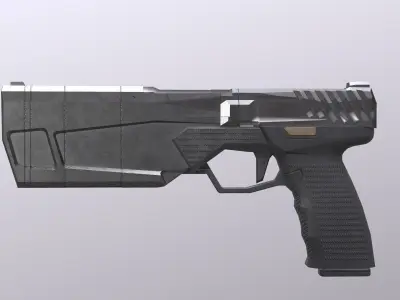 Maxim 9 Silenced  Low-poly 3D model