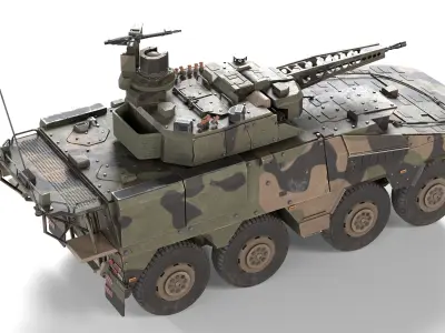 Boxer CRV Armoured Fighting Vehicle Low-poly 3D model