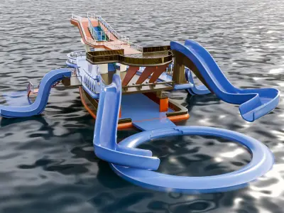 aqua ship 3D model