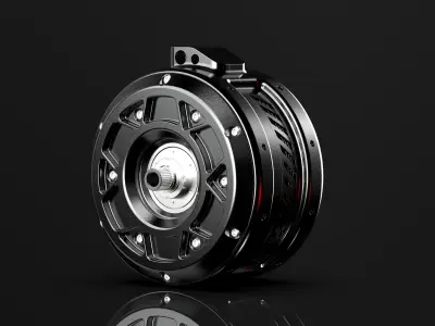 Electric motor 3D model V1