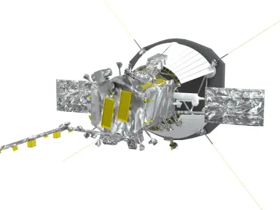 Parker-Solar-Probe spacecraft Low-poly 3D model