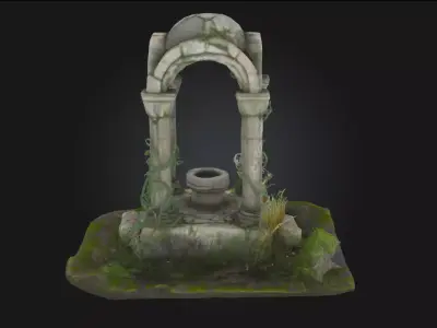 Ancient Ruins Diorama  Whispers of a Fallen Empire 3D model
