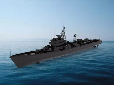 Najin-class frigate 3D model