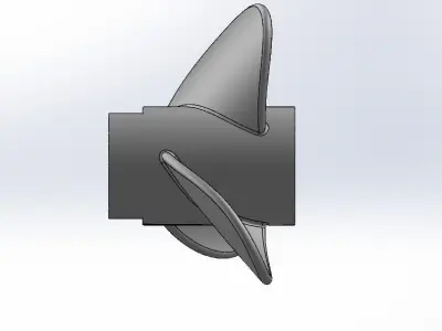 3D Printable Boat Propeller 3D print model