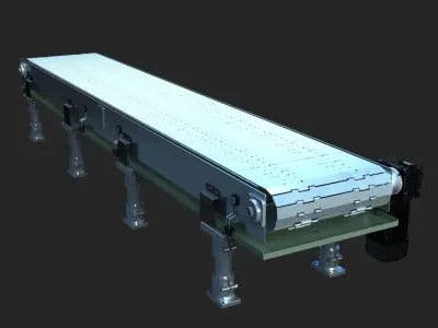 conveyor belt 3D model by fusionx