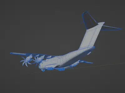 Military Airbus A400M 3D model