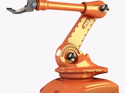 Industrial Robot Orange 3D model