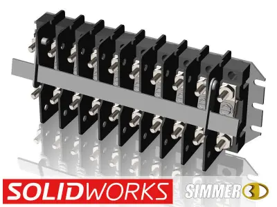 States NT Terminal Blocks for Electrical Controls 3D model
