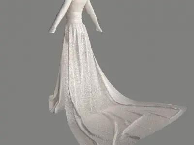 Wedding Dress  3D model