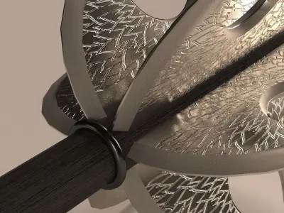 Engraved Mace 3D model