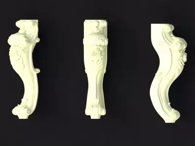 leg High quality 3d models for processing on a cnc machine  3D model 43