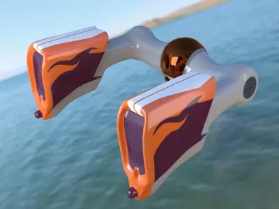 Whizzing Arrow Oban Star Racer Low-poly 3D model