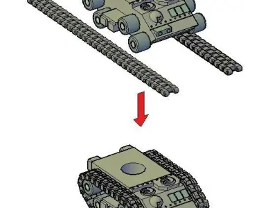 TANK DESTROYER - ANTI TANK 3D print model