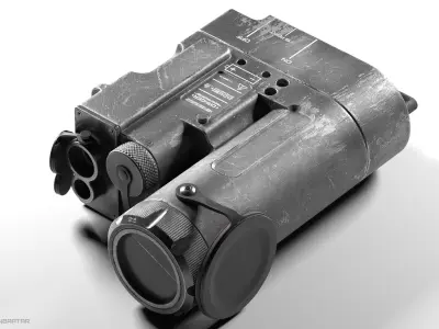 Tactical laser device 3D model