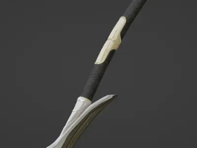 Sword Steel 01 3D model