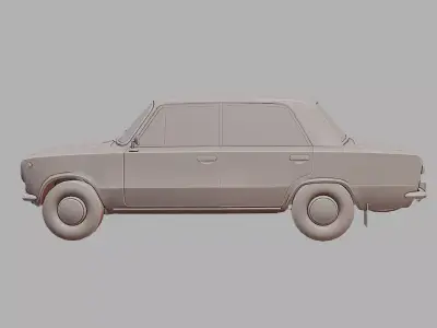 VAZ 2101 Lada 2101 Classic Soviet Car 3D Printable  3D print model