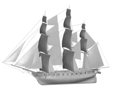 Sailing Boat 3D model
