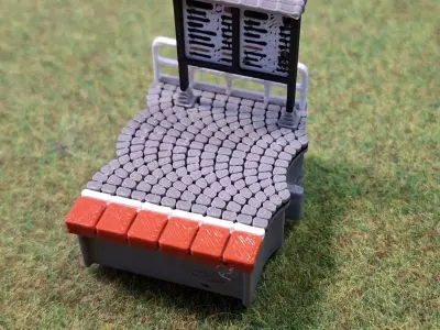 Single Edge Platform board modules 1-87 FDM color 3D print model