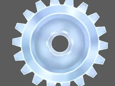 Gear01 gear Low-poly 3D model