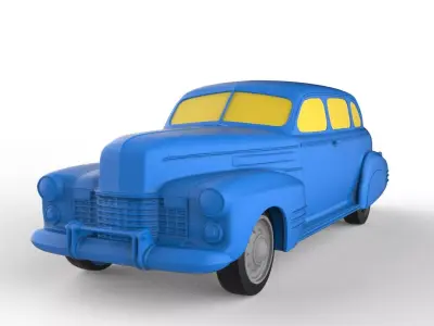 Cadillac Fleetwood 1941 Classic Car 3D print model