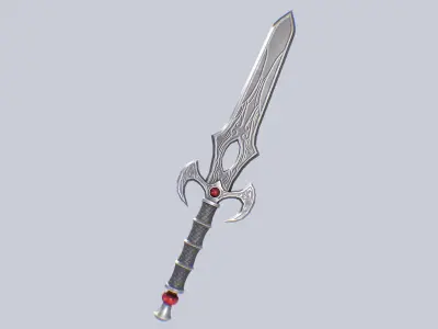 Fantasy dagger Low-poly 3D model