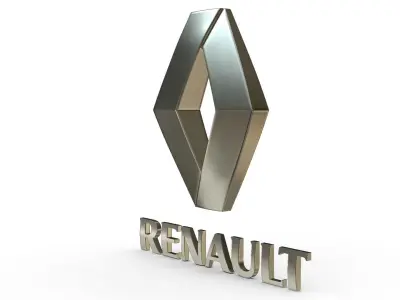 renault logo 3D model
