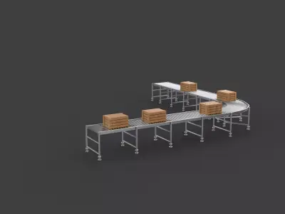 Conveyor belt 3D model get