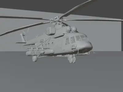 Sikorsky UH-60 Black Hawk plus 7 Skins 3D model Low-poly 3D model