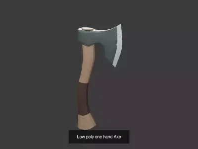 low poly equipment tools 3D Model Pack