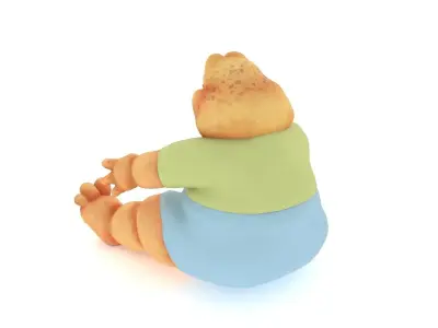Baby Sinclair with Hollow Earth 3D model