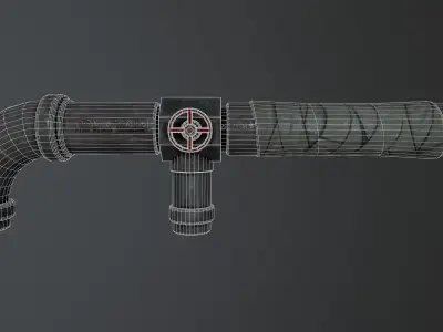 Leadpipe Low-poly 3D model