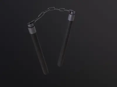 Nunchaku 3D Model Low-poly 3D model