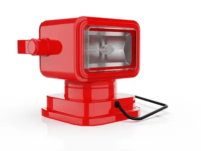 GoLight Mobile Work Light  Off-Road Spotlight  Low-poly 3D model