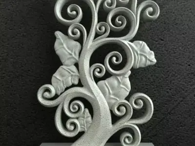 Floral Carving Ornament 001  3D model