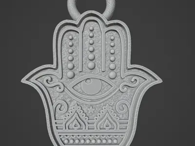 Fatima hand charm 3D print model
