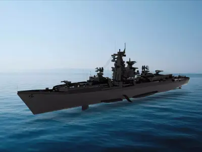 Kresta - class cruiser 3D model