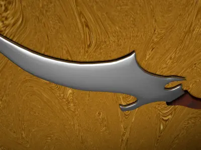 Low Poly Demons Sword Free low-poly 3D model