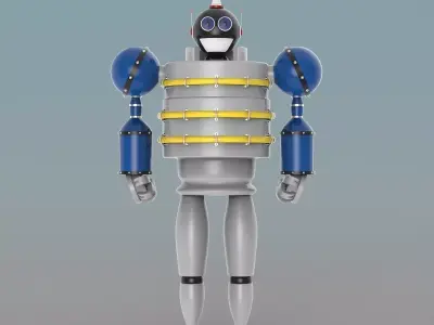 Robot 3D model by cosmicart