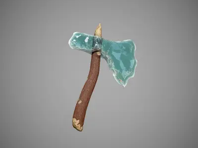 Ice Axe Low-poly 3D model buy
