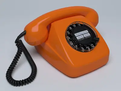 Retro Telephone FeTAp 611 3D model