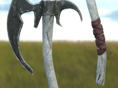 Throwing Axe Mark III Low-poly 3D model