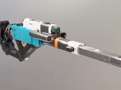 Sci-fi Rifle Free 3D model buy
